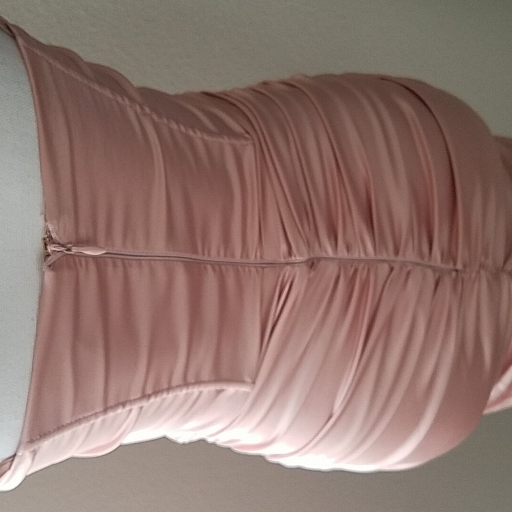 Oh Polly Ruched Corset Satin Minidress - Picture 10 of 12